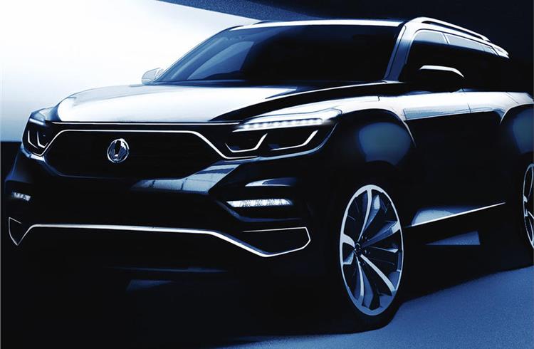 These sketches reveal the exterior design of the new SsangYong Rexton.