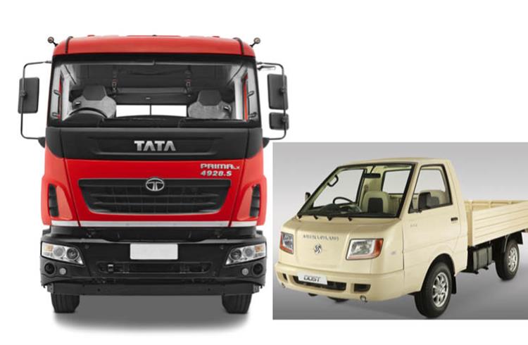 While Tata Motors M&HCV sales of 11,450 units are up 19% in June, Ashok Leyland's LCV sales grew 26% (2,413).