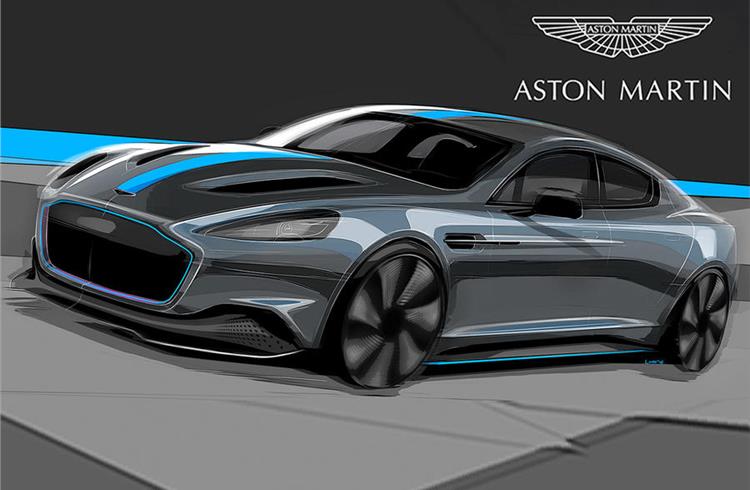 The Aston Martin RapidE will be the firm's first all-electric car.
