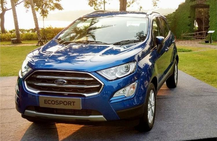 Ford Ecosport facelift details revealed