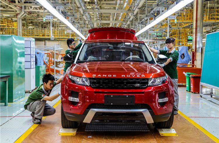 JLR sales down 2 percent in October, up 11 percent in year to date