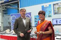 Kel Kearns, Director - Manufacturing, Sanand Plant, Ford India; with Pilloo C Aga, director, GoldSeal SaarGummi India.