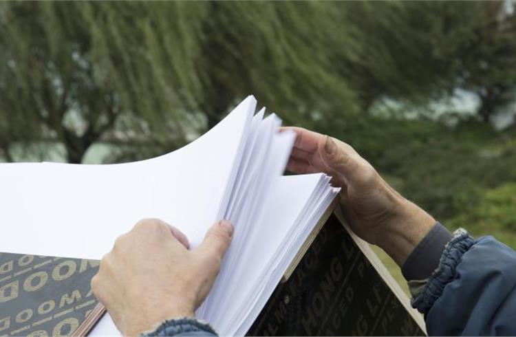 54,390 sheets of paper were used to construct the bridge.