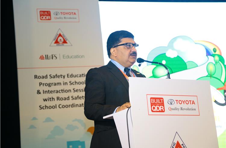 Toyota Kirloskar Motor's Naveen Soni: “India loses about 3% GDP each year due to road mishaps. Beyond losing valuable lives, the social and economic impact caused by every road accident is sizeable to