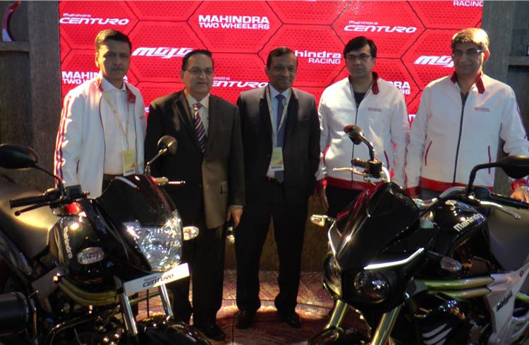 Auto Expo 2014: Mahindra Two Wheelers unveils 300cc Mojo, Centuro with disc brake
