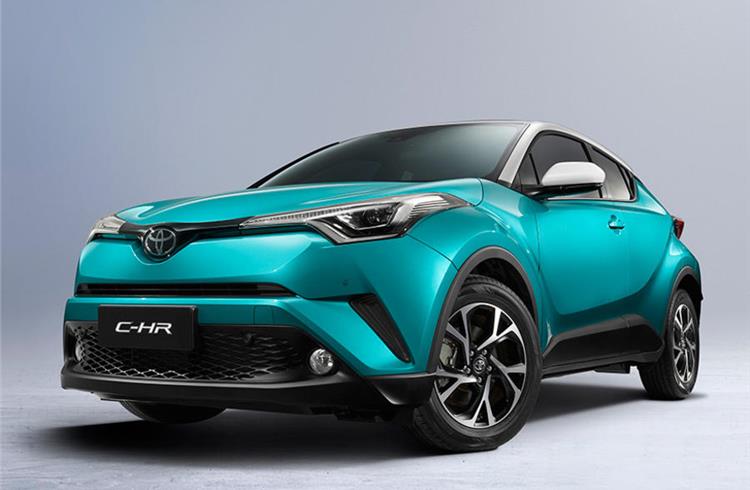 The C-HR will be launched in all-electric form for China