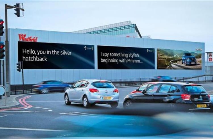 Renault launches car recognition billboard technology