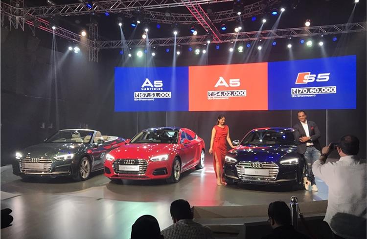 Audi India launches A5 Sportback, A5 Cabriolet and S5 Sportback at Rs 54.02 lakh, Rs 67.51 lakh and Rs 70.60 lakh