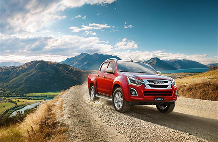 The D-Max is a popular Isuzu pick-up, which is also made in India.