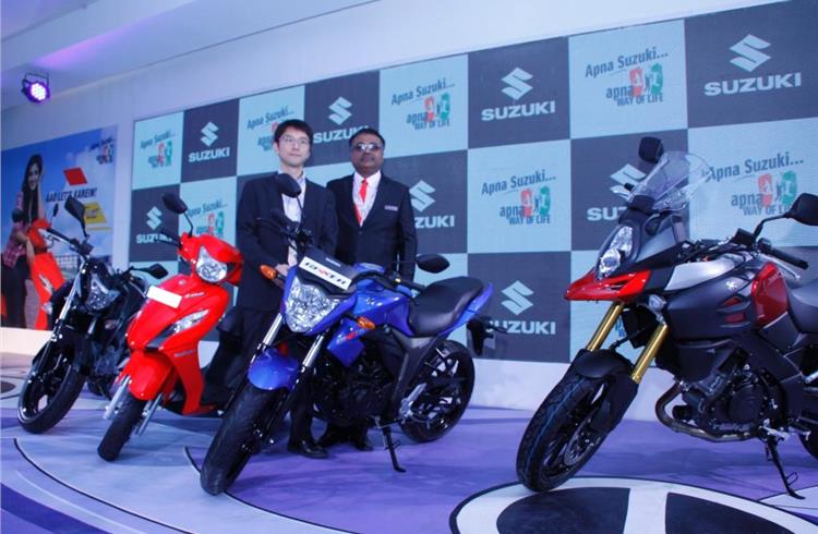 Auto Expo 2014: Suzuki’s four-model, two-wheeler display