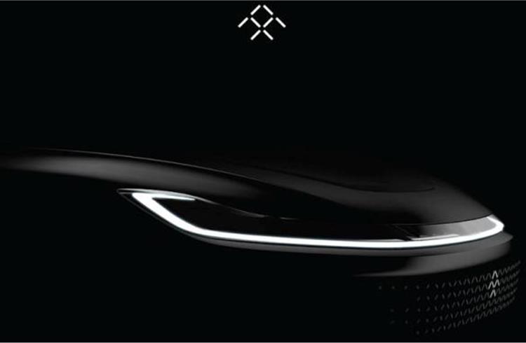 Faraday Future teases its first production electric vehicle