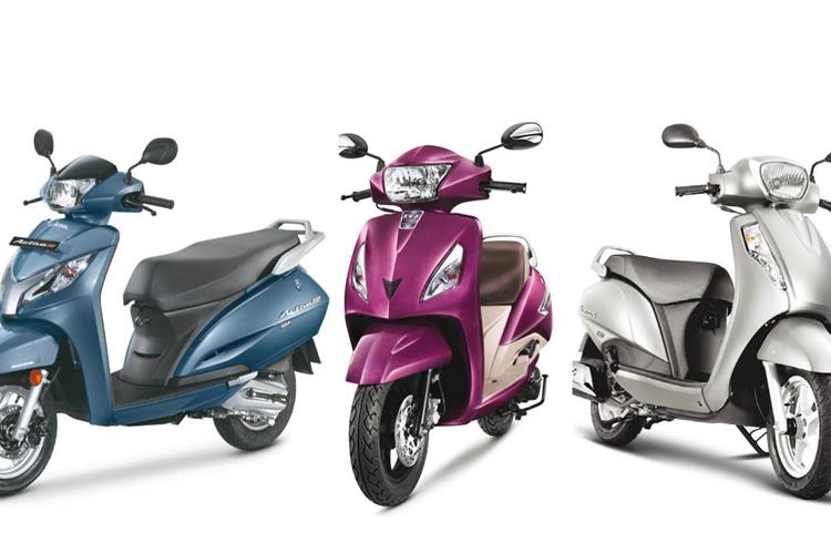 While the Honda Activa continues to lord over the scooter market, the TVS Jupiter has made the No. 2 position its own. Suzuki Access at No. 3 is seeing a good uptick in demand.