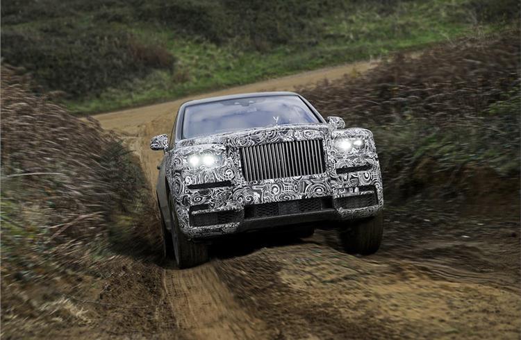 The Rolls-Royce Cullinan. It's not an SUV; it's a high-bodied vehicle, apparently.