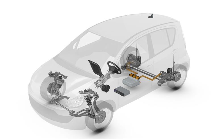 Smart Parking Assist combines innovations in chassis, driveline, and electronics.