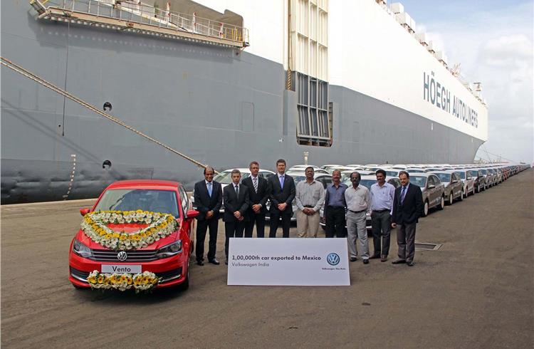 Volkswagen India exports its 100,000th car to Mexico