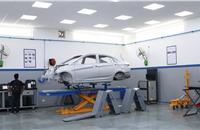 With focus on workmanship, INQC aims to impart body repair training using dent pullers and other special equipment.