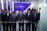 YK Koo, MD & CEO, Hyundai Motor India, and Rakesh Srivastava, director (Sales & Marketing), along with key company executives, inaugurate the INQC.