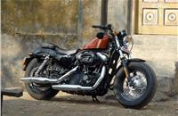1202cc Forty-Eight, the third model from Harley-Davidson's Sportster family in India, sells for Rs 882,000 (ex-showroom Delhi)