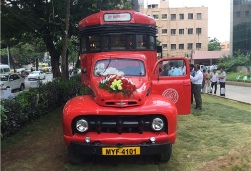 KSRTC restores vintage Bedford bus and puts it on show