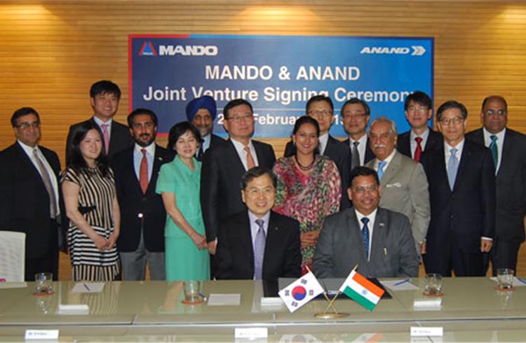Anand to merge two JVs with Mando Corp of Korea to derive multiple synergies