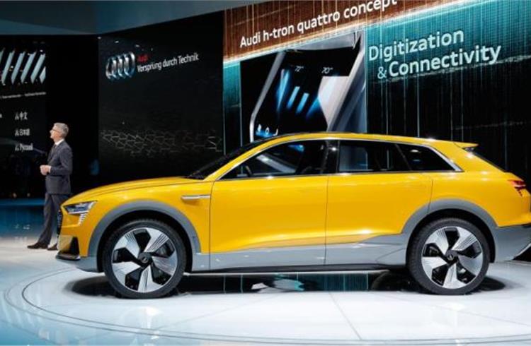 Audi unveils h-tron quattro concept at Detroit motor show