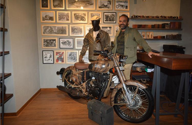 Rudratej Singh, president. Royal Enfield, at the launch of the Despatch motorcycle in Mumbai.