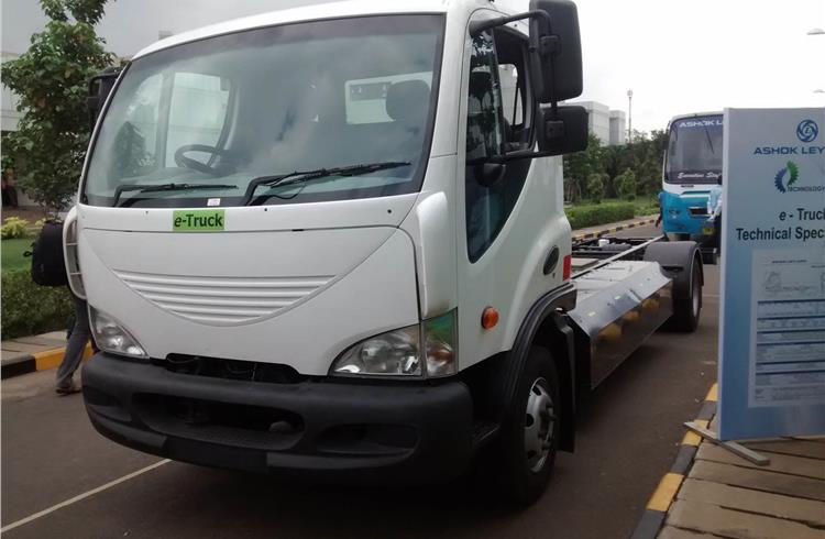 The 10T GVW Boss truck is claimed to go up to 125km on a single charge.