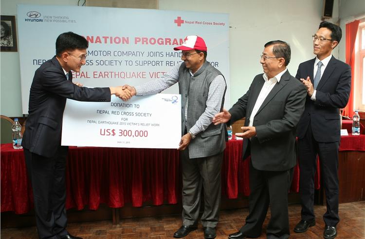 Hyundai and Nissan donate for Nepal quake relief