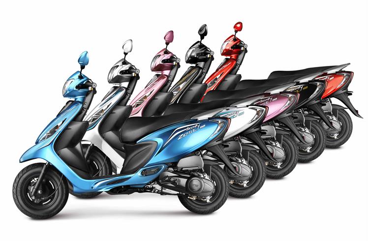 TVS Scooty Zest 110 joins high-selling sibling, the TVS Jupiter in the Top 10 list for July.
