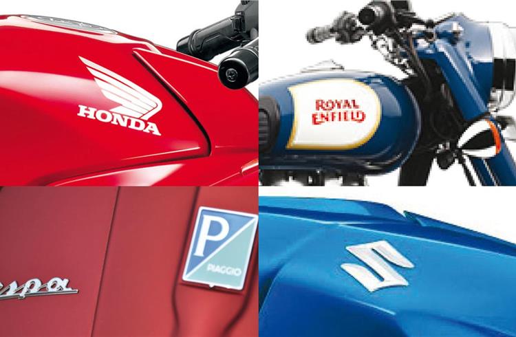 Of the 12 two-wheeler OEMs, only Honda Motorcycle & Scooter India, Royal Enfield, Suzuki Motorcycle India and Piaggio Vehicles have expanded their market share in April-August 2017.