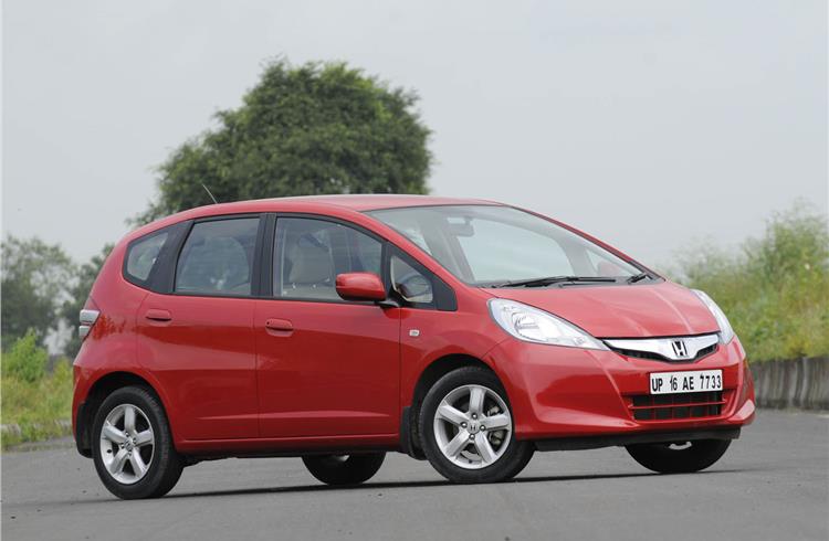 A total of 15,706 Jazz cars, manufactured between 2009 to 2011, are part of the overall recall for 190,578 Honda cars in India.