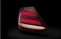 E-Class tail-lights get variable-intensity brake and indicator units, which help to prevent dazzling the driver behind