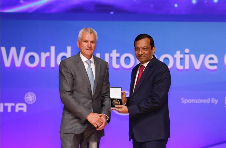 Dr Pawan Goenka received the award yesterday at the 36th FISITA World Automotive Congress being held in Busan, South Korea.