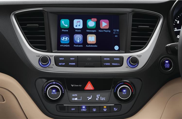 Infotainment system gets Apple CarPlay too, with Arkamys mood options for sound.