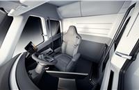 The Semi’s cabin is designed specifically around the driver.