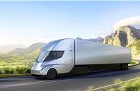 Fully loaded Tesla Semi consumes less than 2 kWh of energy per mile and is capable of 500 miles of range at GVW and highway speed.