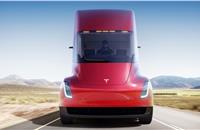 The Tesla Semi can also travel in a convoy, where one or several Semi trucks will be able to autonomously follow a lead Semi.
