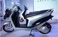 The Leap electric serial hybrid scooter was to make a strong statement of Hero’s technical innovation in western markets.