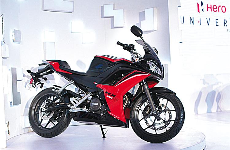 Single-cylinder, liquid-cooled, 249cc fully-faired HX250R sportsbike was slated to roll out by Q2-Q3 FY2015-16.