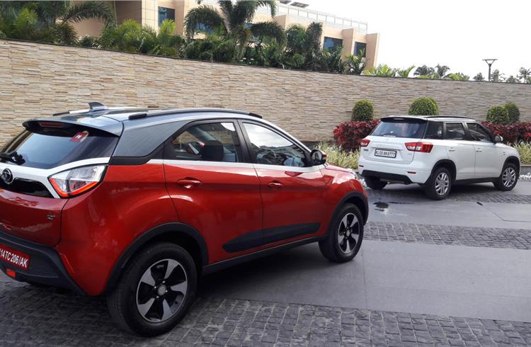The Nexon could be the first to take the battle to the popular Maruti Vitara Brezza.