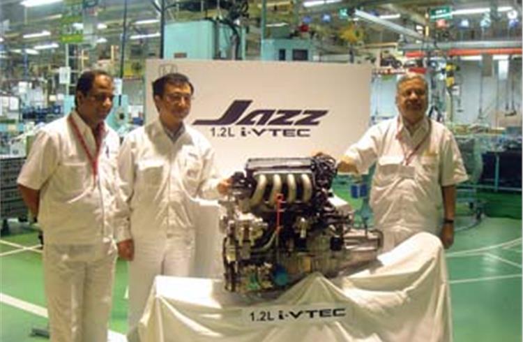Honda tailors Jazz engine for India