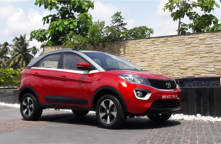 Unlike typical boxy SUV design, the Nexon makes good use of lines for a trendy look.