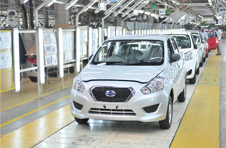 Airbag-equipped Go will enter production in April at the Oragadam plant.