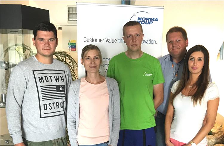 The Norma Group team from the Czech Republic.