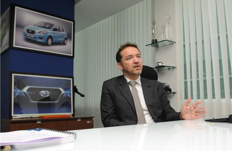Guillaume Sicard, president – Nissan India operations: The focus is on growing brand awareness.