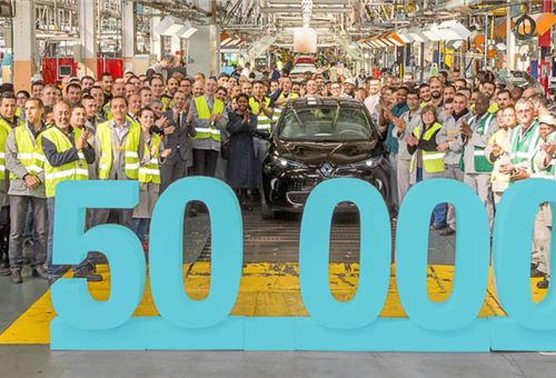 50,000th all-electric Renault Zoe rolls off production line