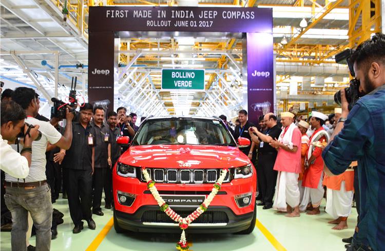 First made-in-India Jeep Compass rolls out