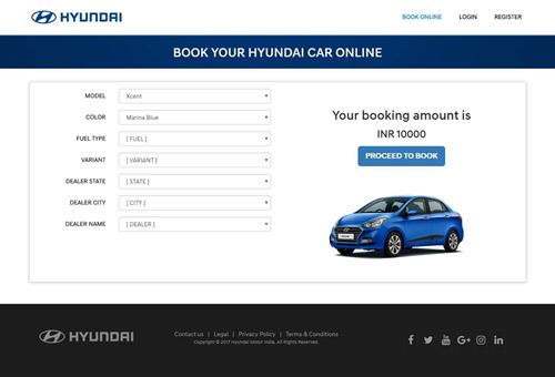 You can buy a Hyundai car now online
