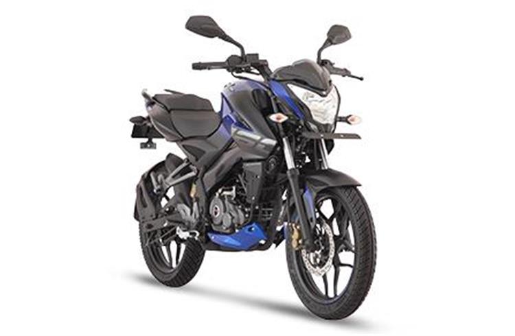 The new Pulsar model, a naked street motorcycle, will be available in blue, red and grey colour options.