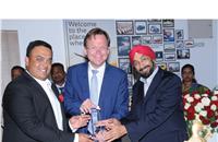 Jaspreet Singh, dealer principal, Volkswagen Bangalore along with Steffen Knapp, director, Volkswagen passenger cars India.